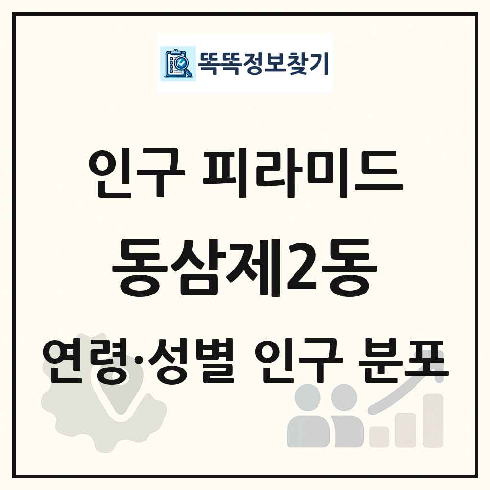 동삼제2동 인구 피라미드 링크 그림